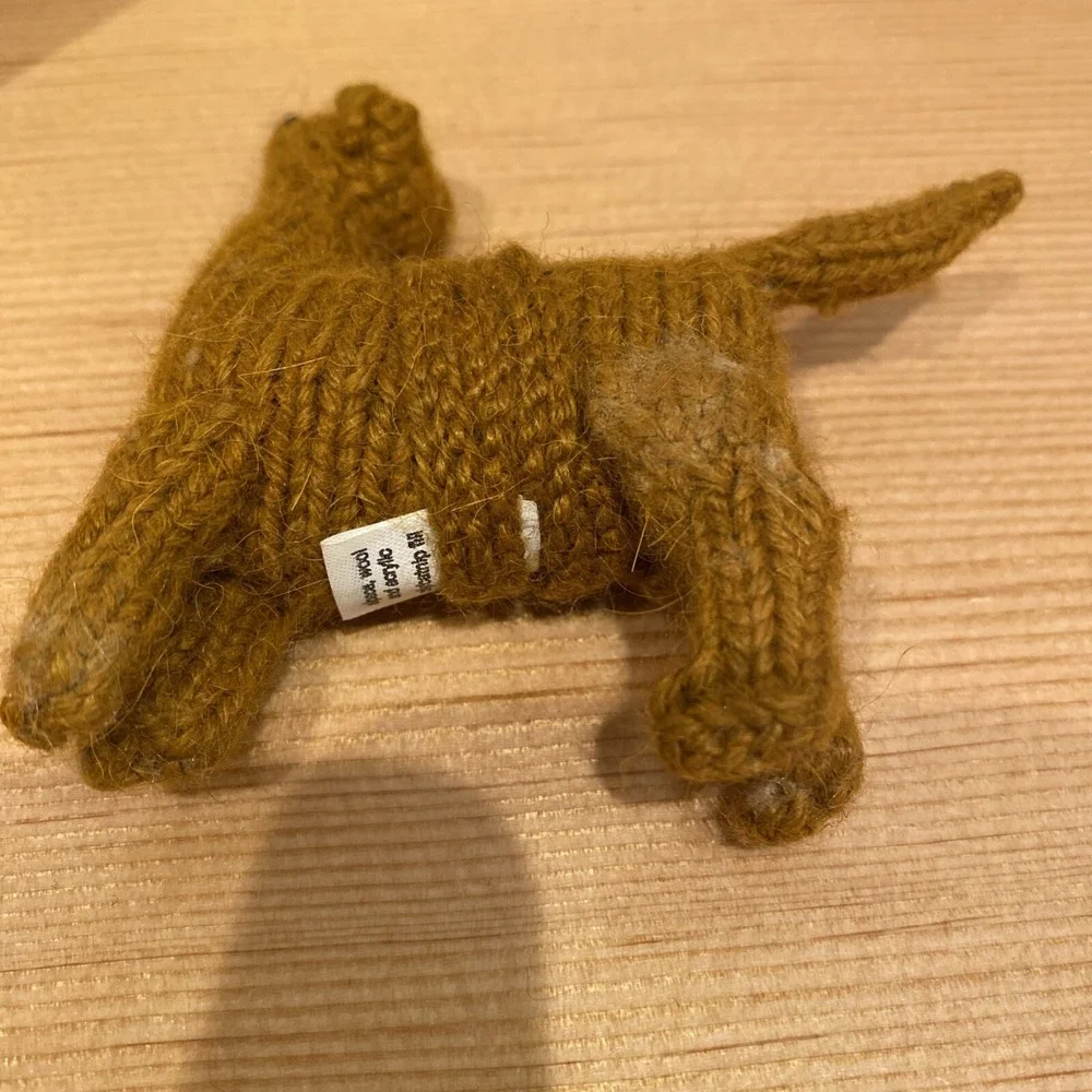 Knit Dog Alpaca Wool Acrylic Finger‎ Puppet
